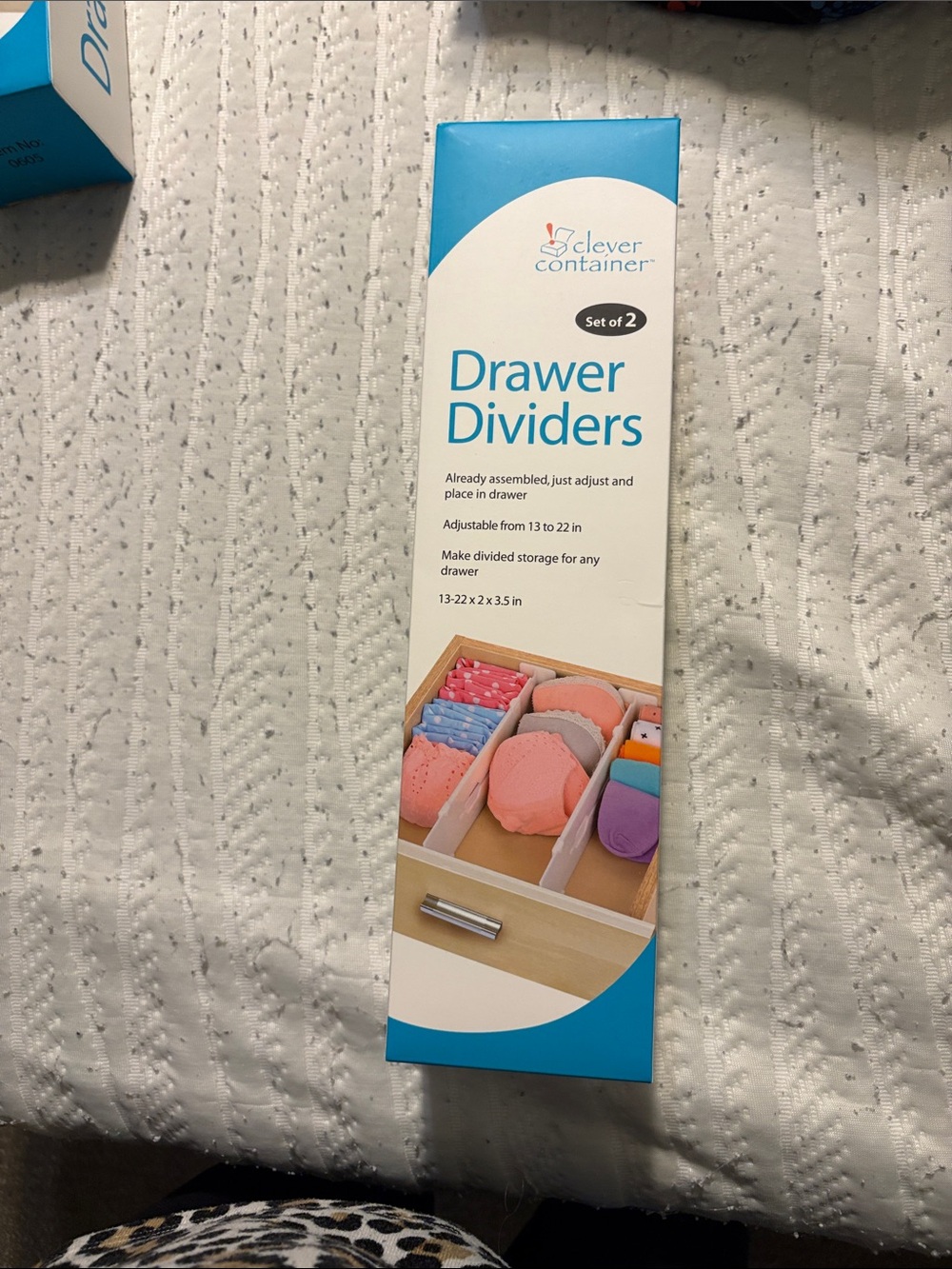 Blue Drawer Dividers - Set of 2